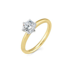 Bague de fiançailles bicolore Breuning à 6 griffes avec diamants de laboratoire - 41061510