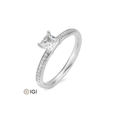 Bague de fiançailles Breuning Carré avec diamants de laboratoire - 41062480
