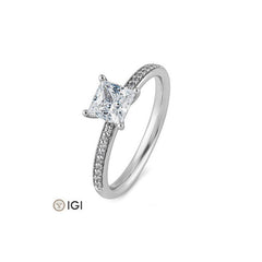 Bague de fiançailles Breuning Carré avec diamants de laboratoire - 41062480