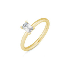 Bague de fiançailles Breuning en émeraude et diamants de laboratoire - 41063200