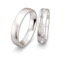 Breuning Inspiration Trauringe mit 25 Diamant - 48/04252 & 48/04251