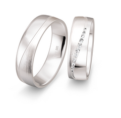 Breuning Inspiration Trauringe mit 11 Diamanten - 48/05820 & 48/05819