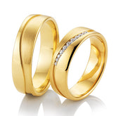 Breuning Inspiration Trauringe mit 11 Diamanten - 48/05820 & 48/05819