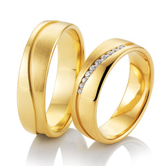 Breuning Inspiration Trauringe mit 11 Diamanten - 48/05820 & 48/05819