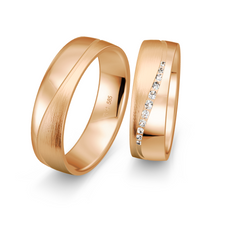 Breuning Inspiration Trauringe mit 11 Diamanten - 48/05820 & 48/05819