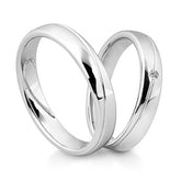 Breuning Klassik Trauringe mit Diamant - 48/04034 & 48/04033