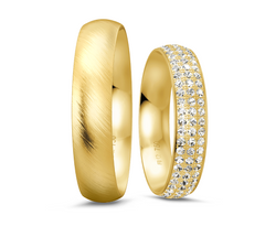 Breuning Lounge Trauringe mit 147 Diamanten 0,956 ct./ges. - 48/05172 & 48/05171