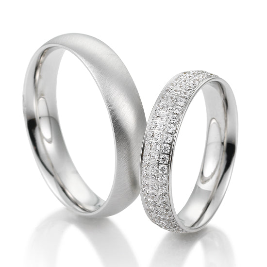 Breuning Lounge Trauringe mit 147 Diamanten 0,956 ct./ges. - 48/05172 & 48/05171