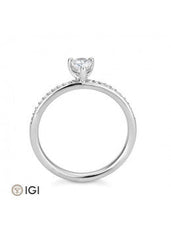 Breuning Tropfen Verlobungsring mit Labordiamanten - 41062450