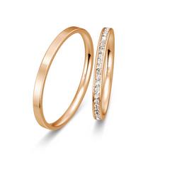 Breuning Trauringe mit Diamanten – Bestseller Eheringe | Hochwertige Goldringe - 48/04952&48/04951
