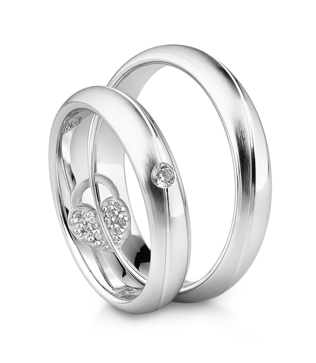 Breuning Trauringe Secret Promise mit Diamanten - 48/06651 & 48/06652