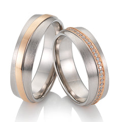 Breuning Welle Trauringe mit 56 Diamanten 0,308 ct./ges. - 48/04510 & 48/04509