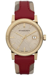 Burberry BU9111 Damen Uhr – Gold & Rot