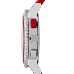 Burberry The City Herrenuhr - Rot Gummi - BU9809