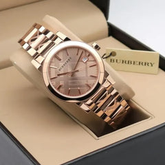 Burberry The City Damenuhr in Roségold - BU9146