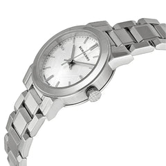 Burberry The City 26 MM Damenuhr in Silber - BU9200