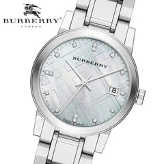 Burberry The Classic Damenuhr mit Diamanten - BU9125