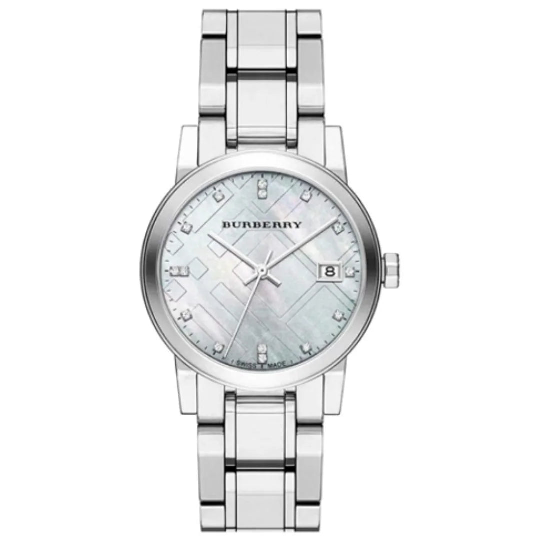 Burberry The Classic Damenuhr mit Diamanten - BU9125