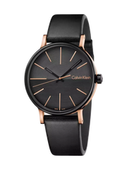 Calvin Klein CK Boost Schwarz Leder Herrenuhr - K7Y21TCZ
