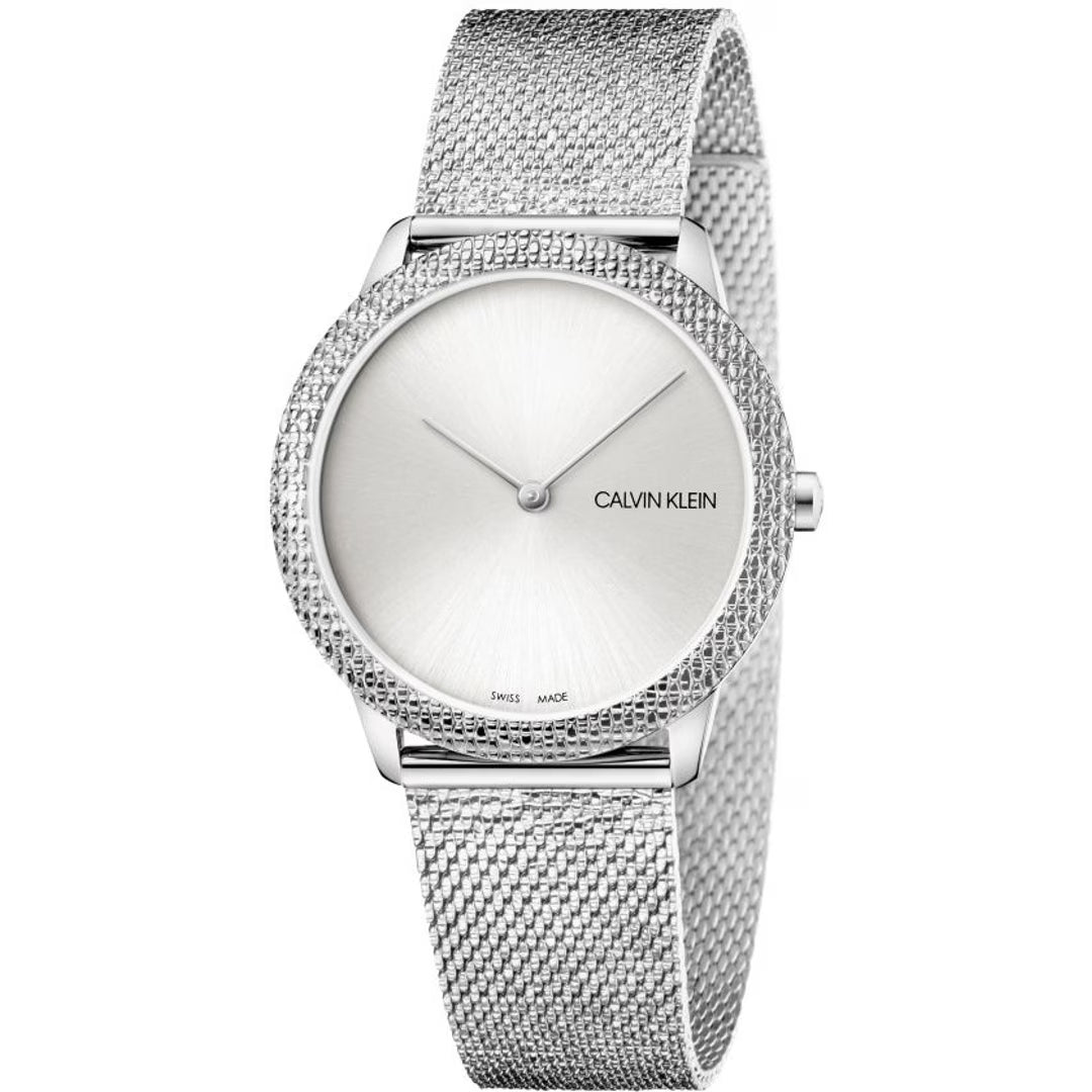 Calvin Klein Minimal 24mm Uhr Silber Edelstahl Mesh