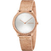Calvin Klein Minimal 35mm Damenuhr in Silber, Roségold aus Edelstahl - K3M22U26