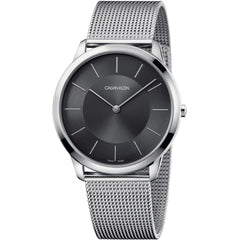 Calvin Klein Minimal Gent Herrenuhr Anthrazit Silber - K3M2T124