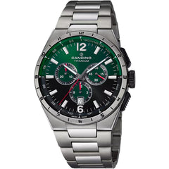 Candino Swiss Made Titanium Herrenuhr Grün-Schwarz 43 mm - C4603/N