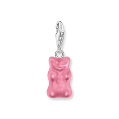 Charm-Goldbären-Anhänger in Pink Silber- 2193-017-9