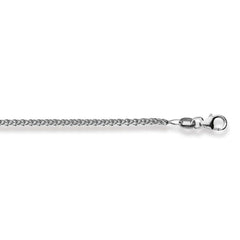 Classics Collier Gold 750 Weiss Zopf Poliert