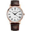Claude Bernard Classic Gents Herren Grossdatum Schwarz Roségold 42 mm - 53007 37R BR