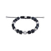Coeur de Lion Cubes Onyx Armband Schwarz Silber