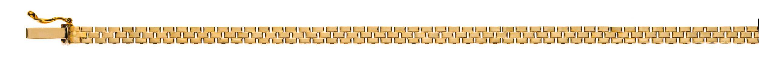 Collier Gelbgold 750 Backsteinmuster 3-reihig - CGO101145