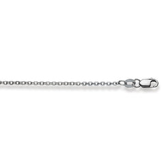 Collier Gold 750 Weiss Spiegelanker 1.8 mm