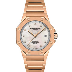 Cornavin Downtown Sky Black MOP Diamonds Limited Edition Damenuhr - CO.SKY.11D.B