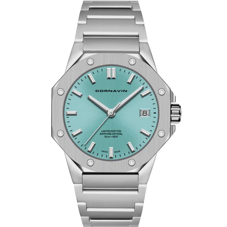 Cornavin Downtown Sky Ice Blue Limited Edition Damenuhr - CO.SKY.04.B