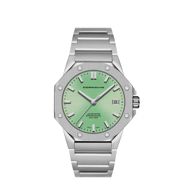 Cornavin Downtown Sky Pistachio Green Limited Edition Damenuhr - CO.SKY.03.B