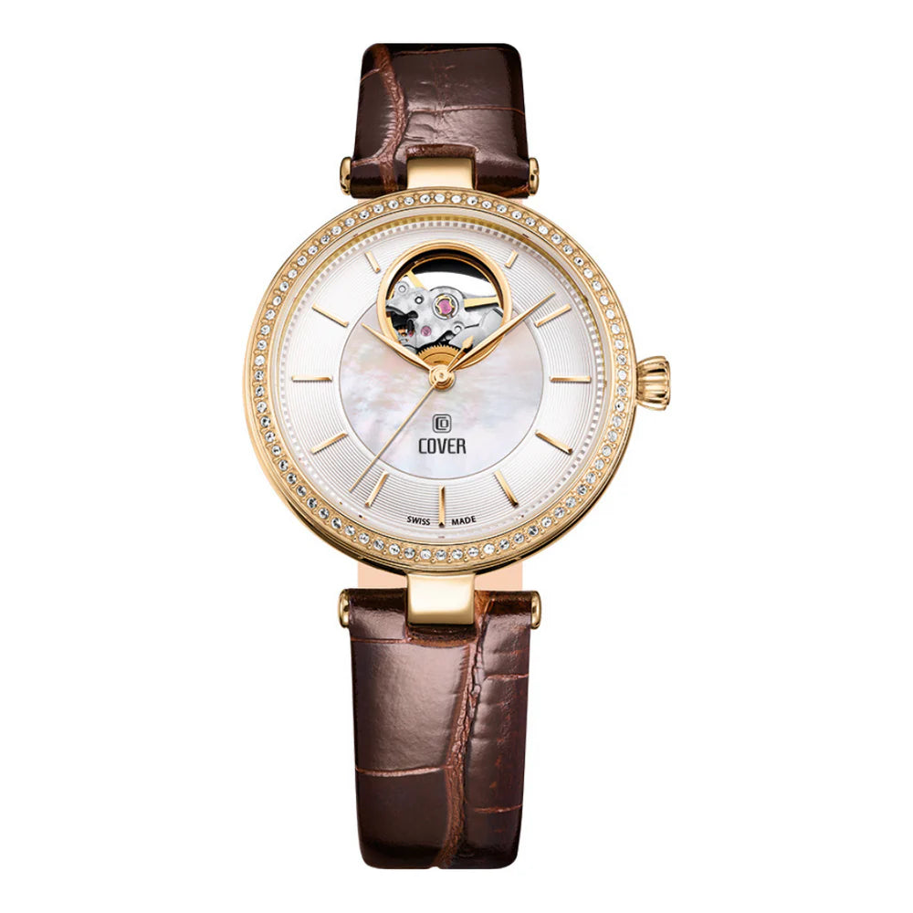 Cover Concerta Open Heart Automatik Damenuhr Gold - COA9.05