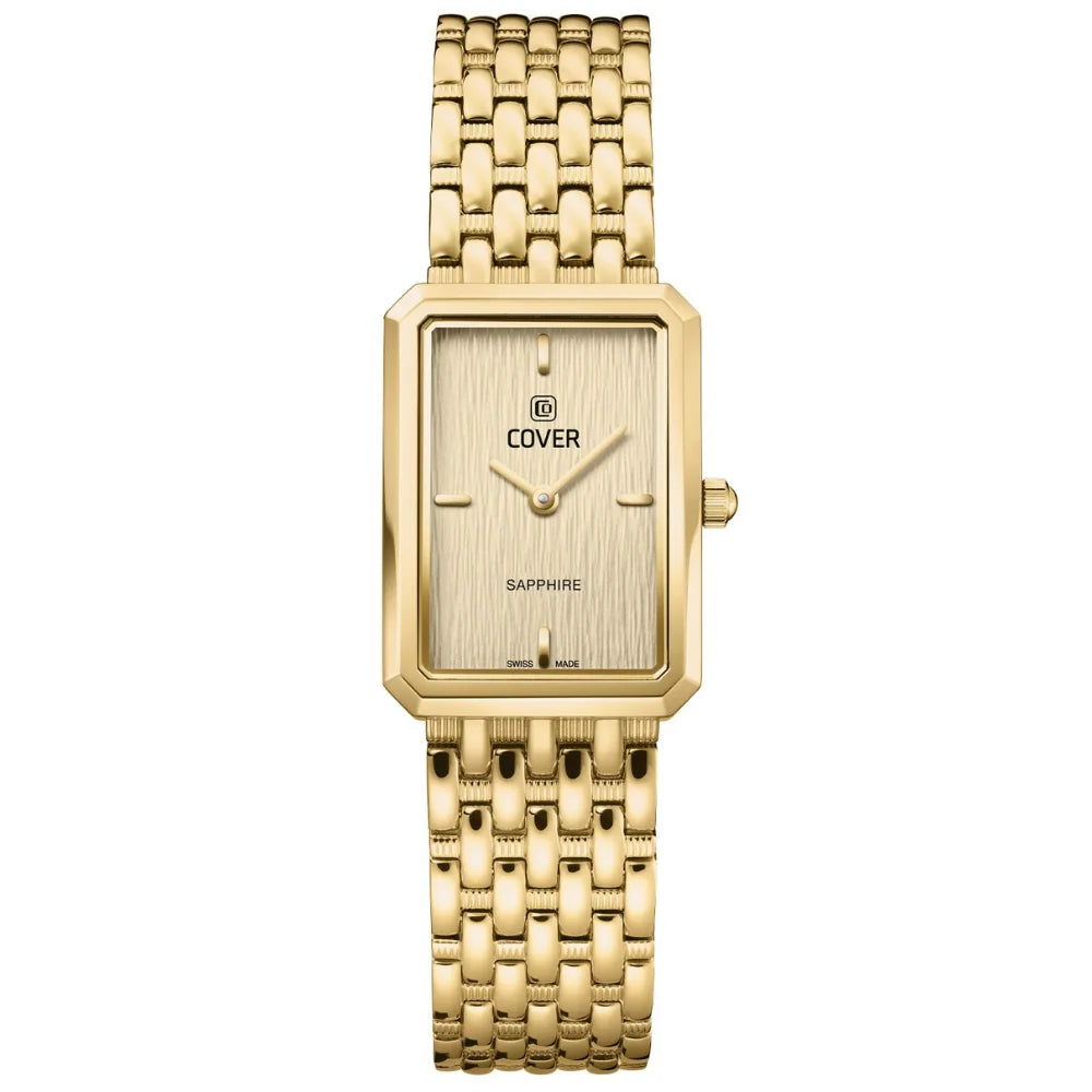 Cover Noble Square Champagnerfarben, Gold Damenuhr - CO222.06