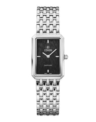 COVER Noble Square Schwarz, Silber Damenuhr - CO222.01