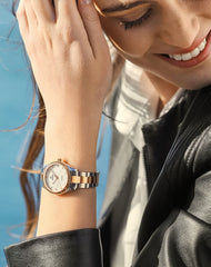 COVER Valentina Mini Weißes Perlmutt, Bicolor Roségold - CO224.04