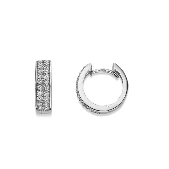 Creolen aus Silber 925 weiss mit Zirkonia - 6264.04751/0001