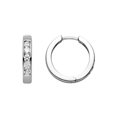 Creolen aus Silber mit funkelnden Zirkonia - 6264.04429/1701