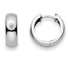 Creolen aus Silber mit Zirkonia - 6264.03416/1400