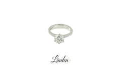 Damenring 750 Weissgold Diamant 1.22 ct. Gr. 50