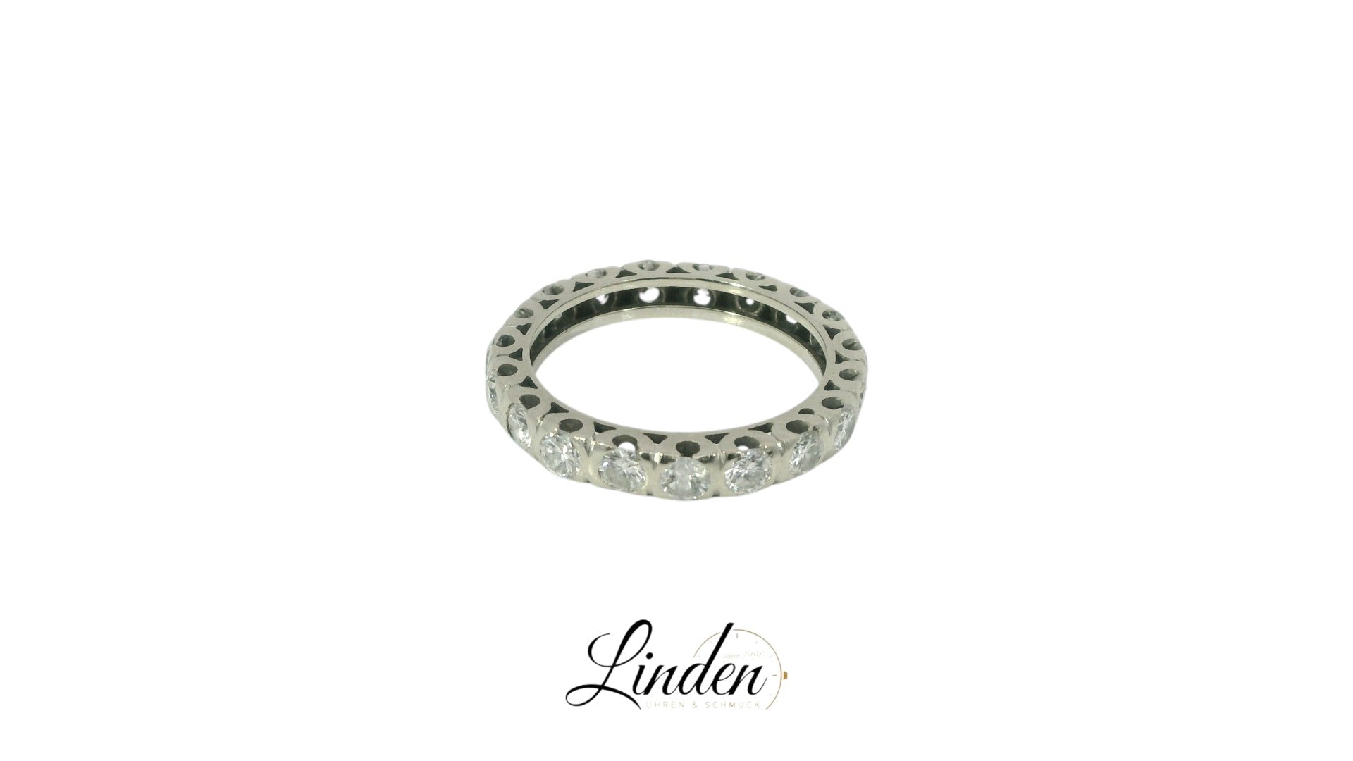 Damenring 750 Weissgold Diamant