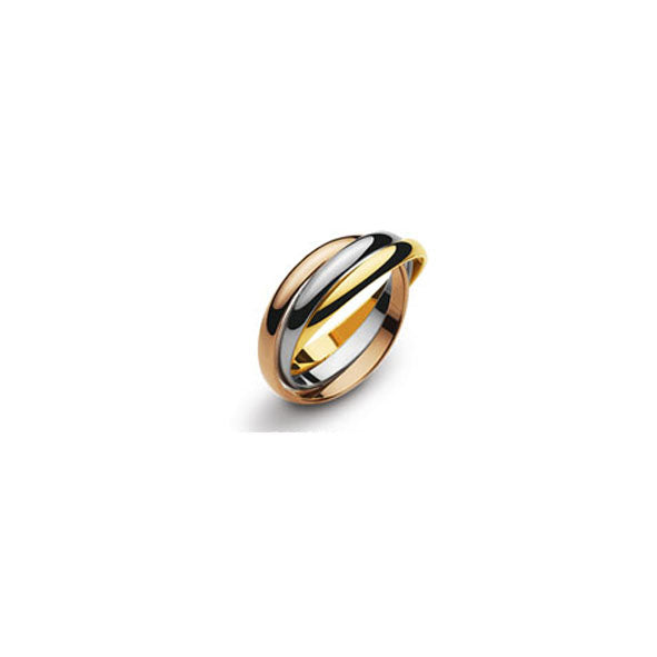 Damenring Tricolor Gold 750 Gold - 1616.05763/0001