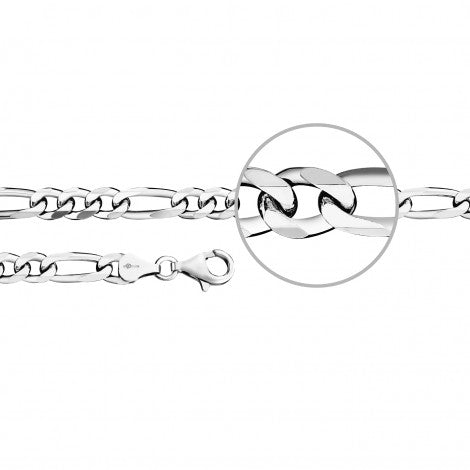 Der Kettenmacher Herren/Damen Halsketten Sterling-Silber 925 in 50 cm - F4-50S