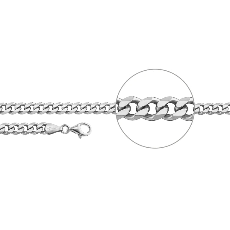 Der Kettenmacher Herren Halsketten Sterling-Silber 925 in 55 cm - P5-55S