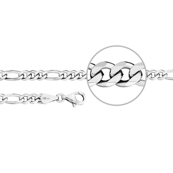 Der Kettenmacher Herren/Damen Ketten Sterling-Silber 925 in 45 cm - F3-45S