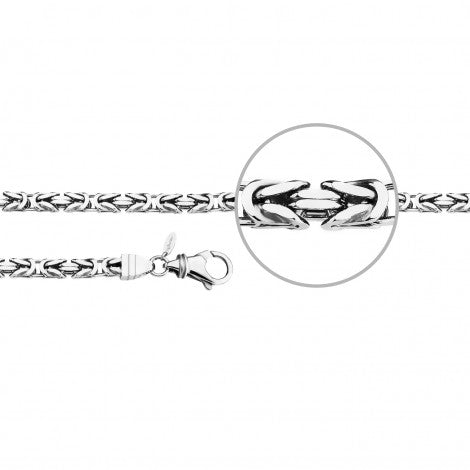 Der Kettenmacher Königskette für Männer - Silber Ketten - KÖ5-21S